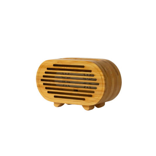 Bamboo Amplifier/Phone Stand Oval, 3" x 2" x 5.5"-1