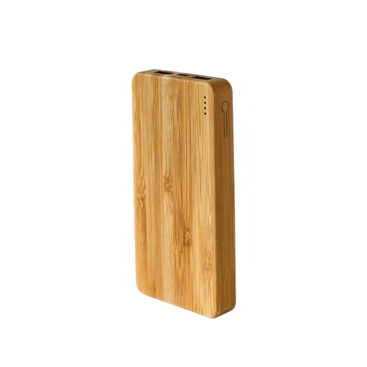 Compact Bamboo Power Bank - Portable Phone Charger-1