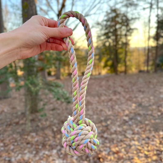 Rainbow Joy Hemp Rope Tug Toys-1