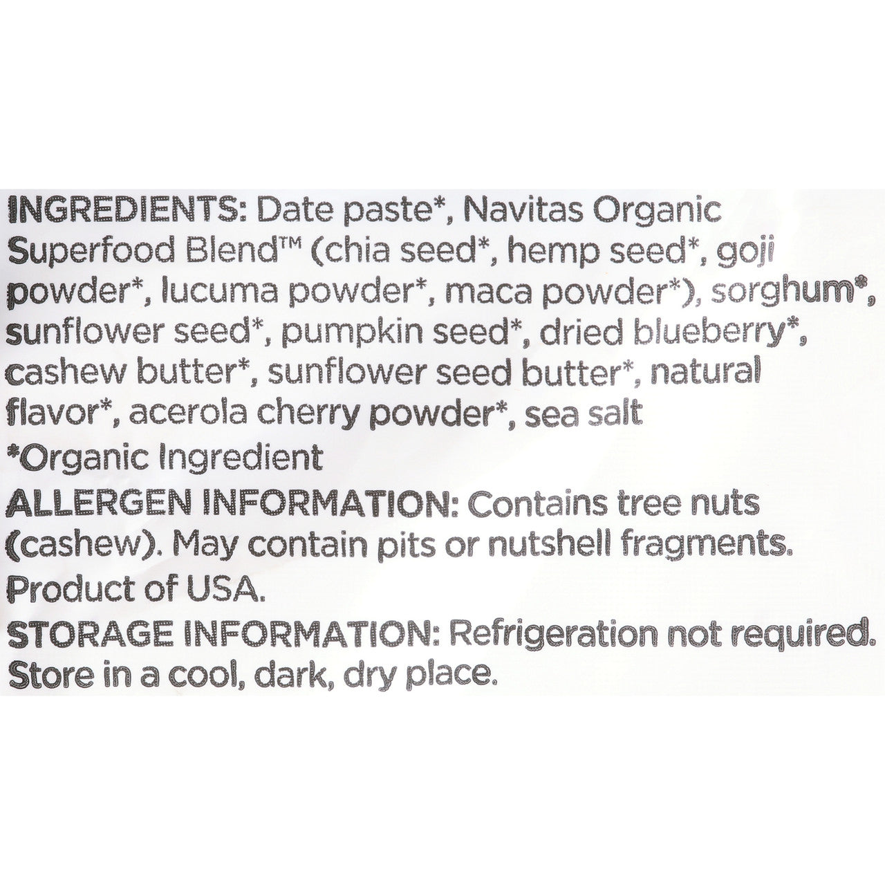 Navitas Naturals Blueberry Hemp Power Snack (12x8 OZ)