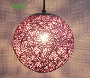Wholesale Hemp Ball Pendant Light for Dining & Living Room