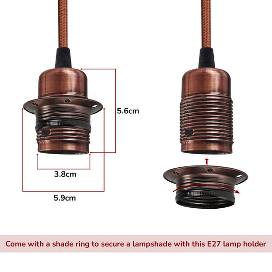 E27 Modern Hanging Hemp Rope Retro Lamp ~5804-1