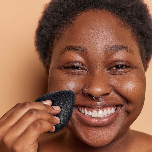 Natural Bamboo Charcoal Konjac Sponge-1