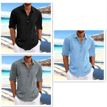 Men's Hemp Long Sleeve Shirt