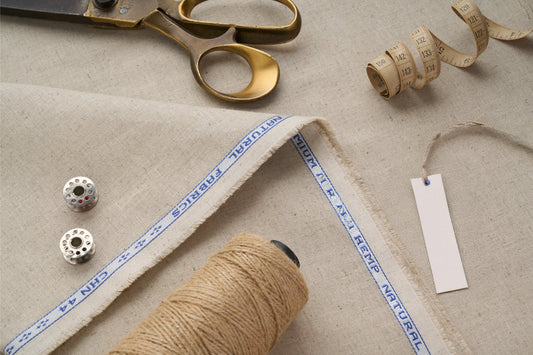 Organic Hemp Fabric - Natural | 165gsm | 147cm | GOTS Certified | Ideal for Curtains, Upholstery & Clothing-1