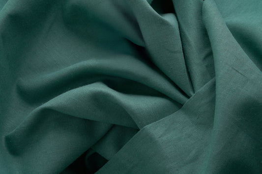 Teal Organic Hemp Fabric | 155gsm | Extra Wide (254cm) | GOTS Certified-1