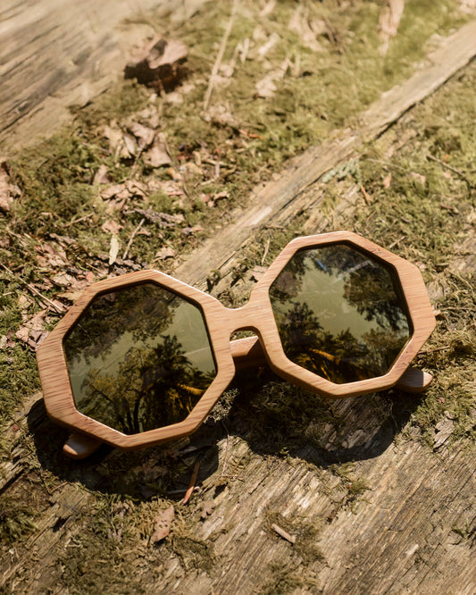 Honeycombs | Polarized Bamboo Sunglasses-1