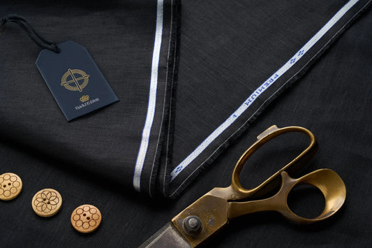 Organic Black Hemp Fabric | 155gsm | Soft & Breathable | Curtains & Clothing-1