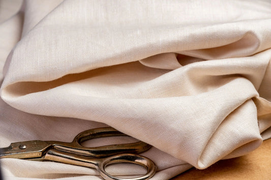 Cream Hemp Fabric | Organic | 155gsm | 147cm Wide | GOTS Certified-1