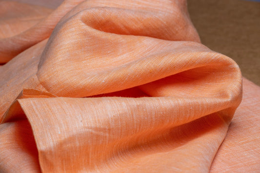 Dual-Tone Orange Hemp Fabric | Organic | 155gsm | 147cm Wide | GOTS Certified-1