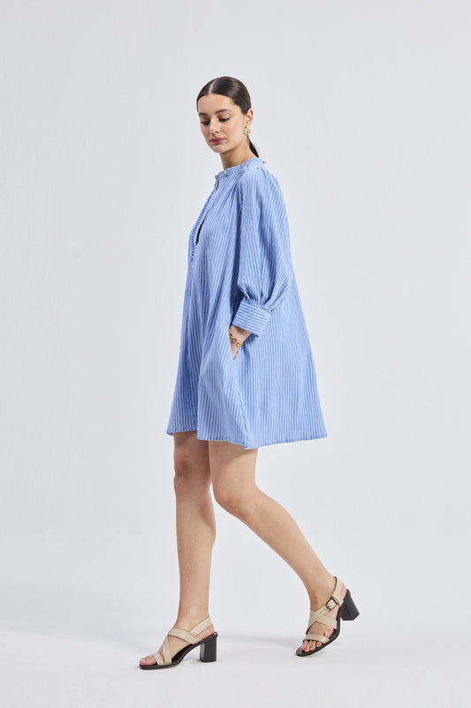 Oversized Tunic Dress with Optional Belt
