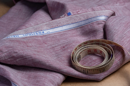 Dual-Tone Berry Wine Hemp Fabric | Organic | 155gsm | 147cm Wide | GOTS Certified-1