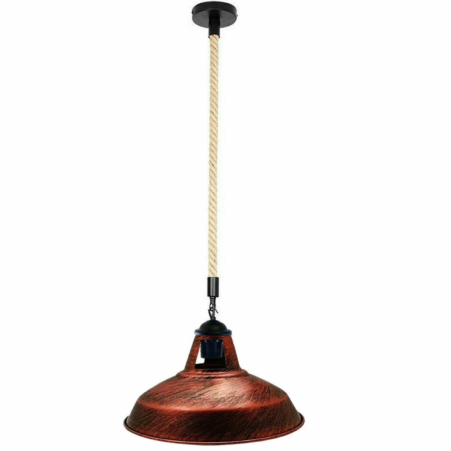 Hemp Rope Pendant Light - E27 Base ~5445-12