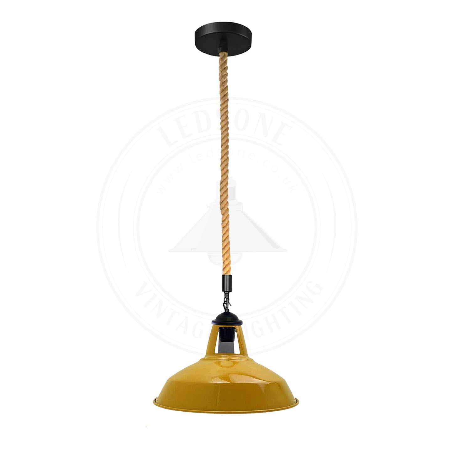 Hemp Rope Pendant Light - E27 Base ~5445-5