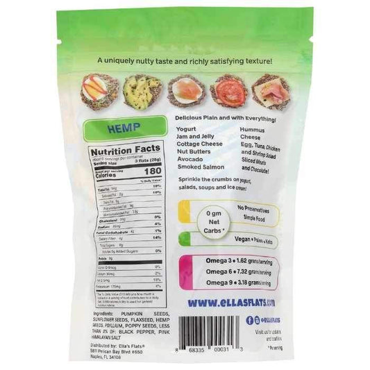 ELLAS FLATS CRISP HEMP ( 6 X 6 OZ )