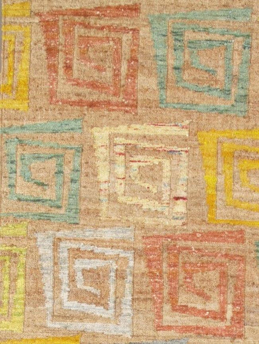 Canvello Sumak Hand-Woven Hemp Area Rug- 5' X 8'