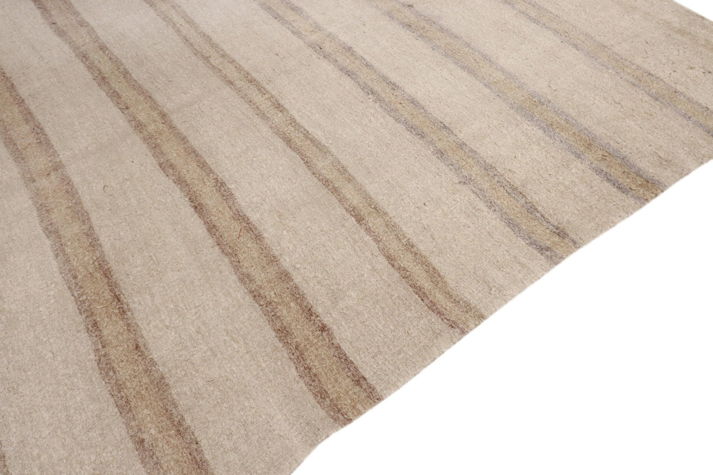 Canvello Vintage Kilim Ivory Hemp Area Rug- 5'10" X 6'5"