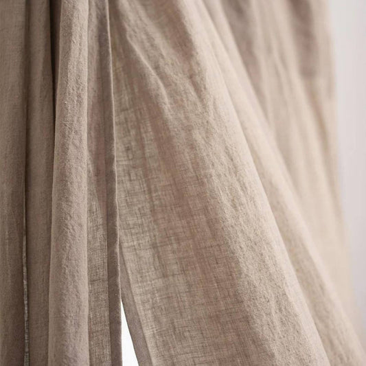 Organic Hemp Curtains - Semi Sheer Natural Undyed | Many Sizes + Custom Made | 100% Pure Hemp-1