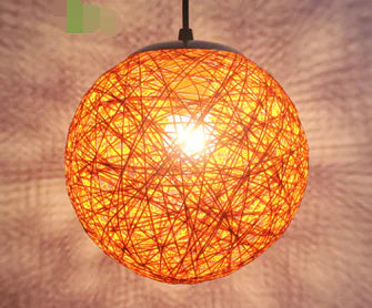 Wholesale Hemp Ball Pendant Light for Dining & Living Room