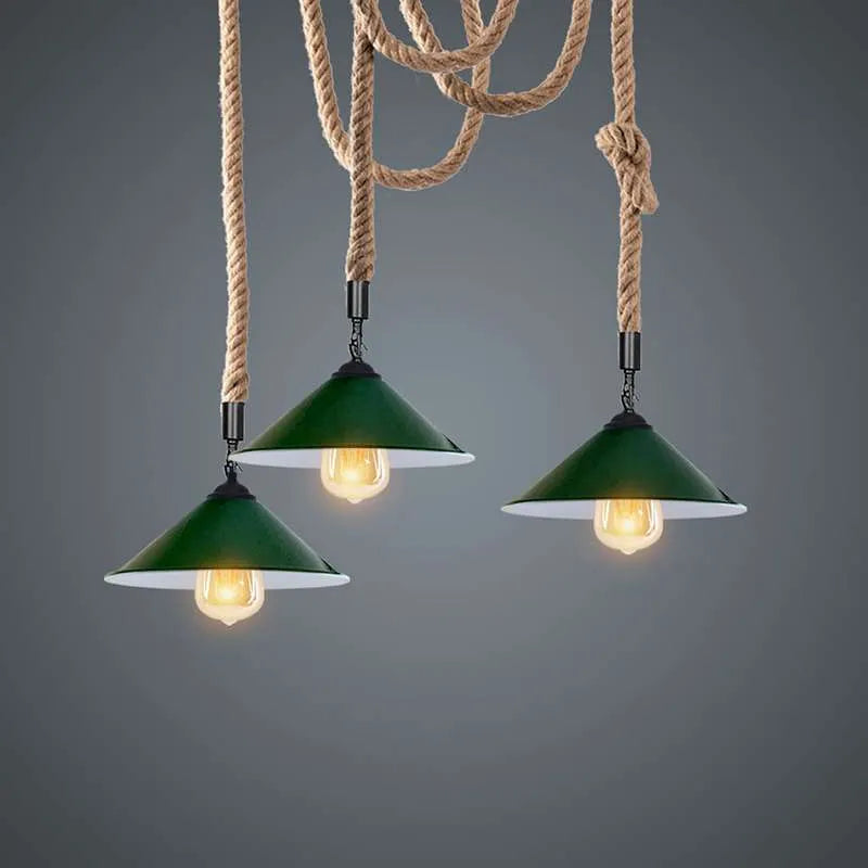 Hemp Rope Pendant Lights for Kitchen Island ~5079-4