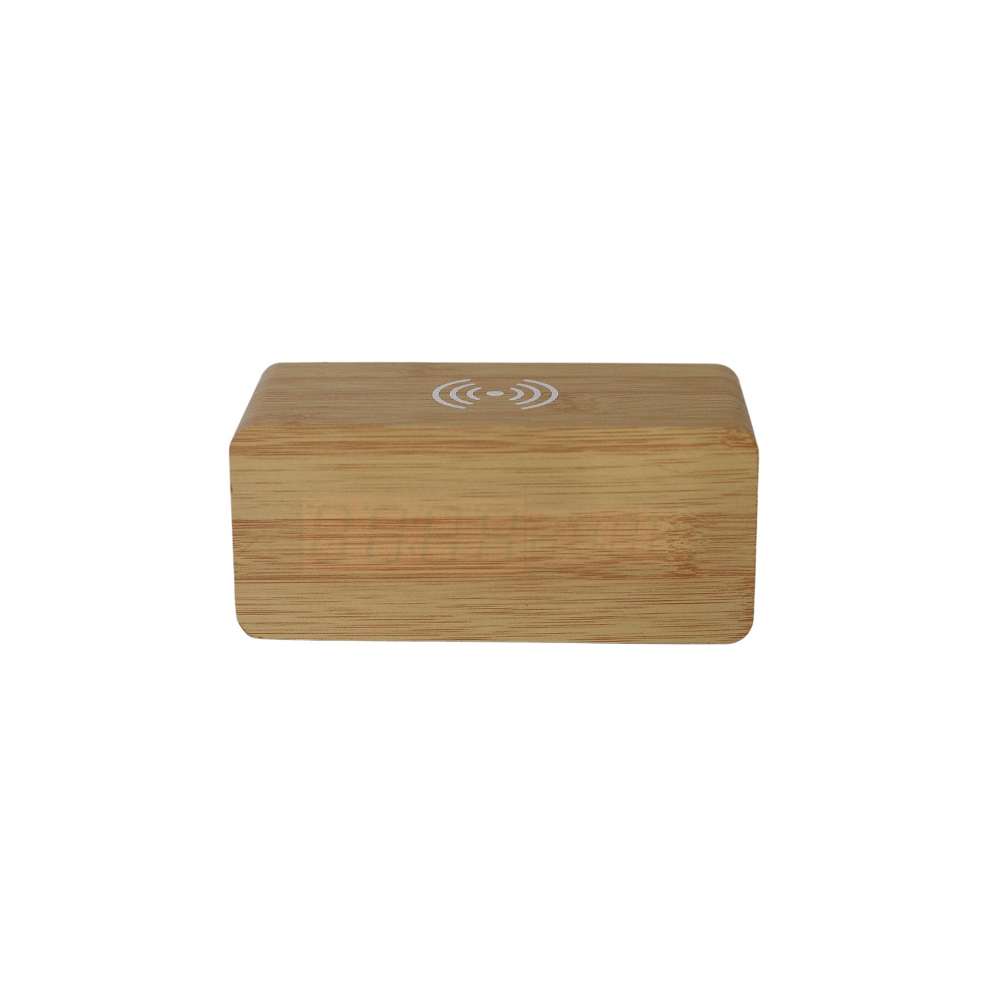 Bamboo Wireless Phone Charger/Digital Clock-2