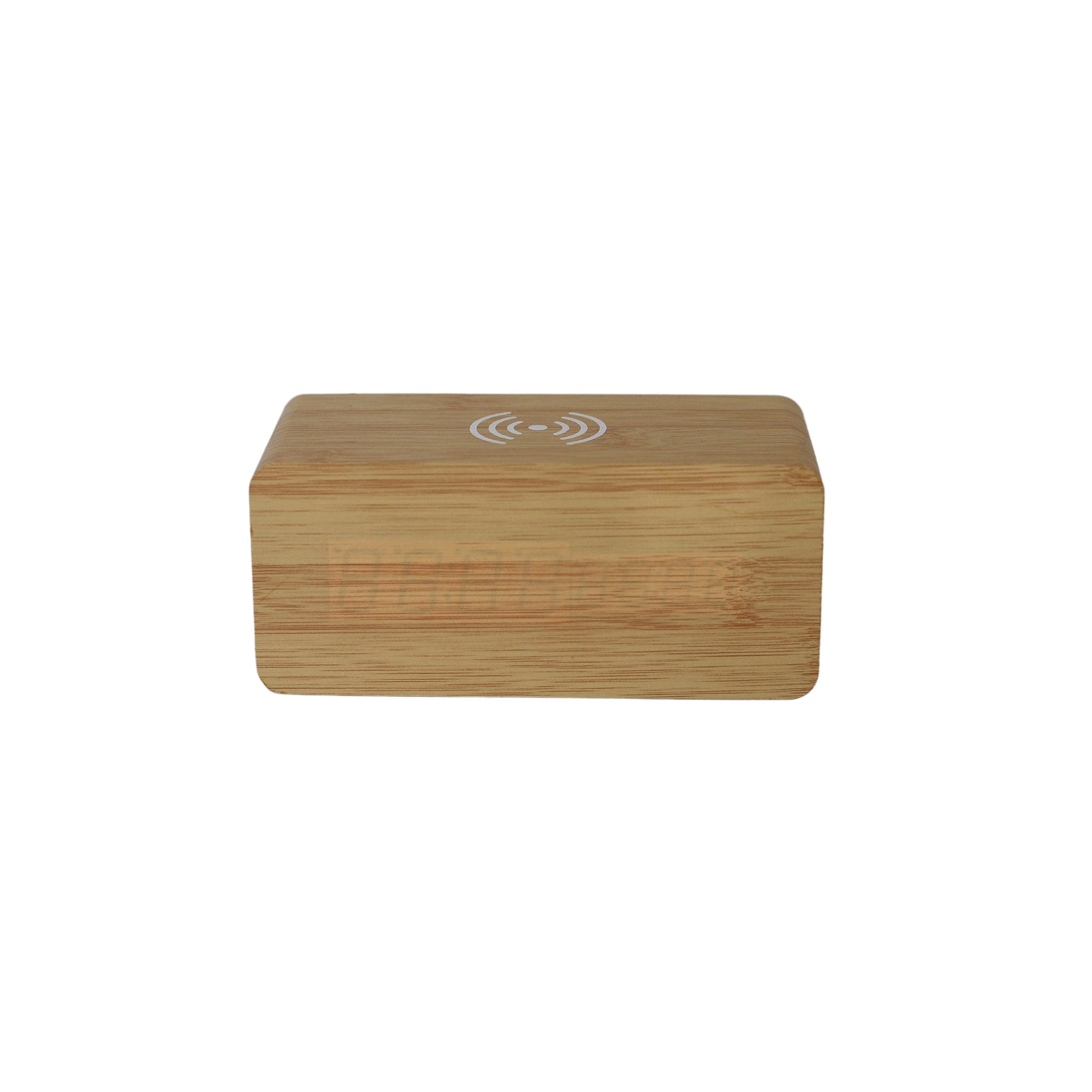 Bamboo Wireless Phone Charger/Digital Clock-2