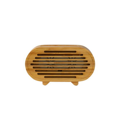 Bamboo Amplifier/Phone Stand Oval, 3" x 2" x 5.5"-2