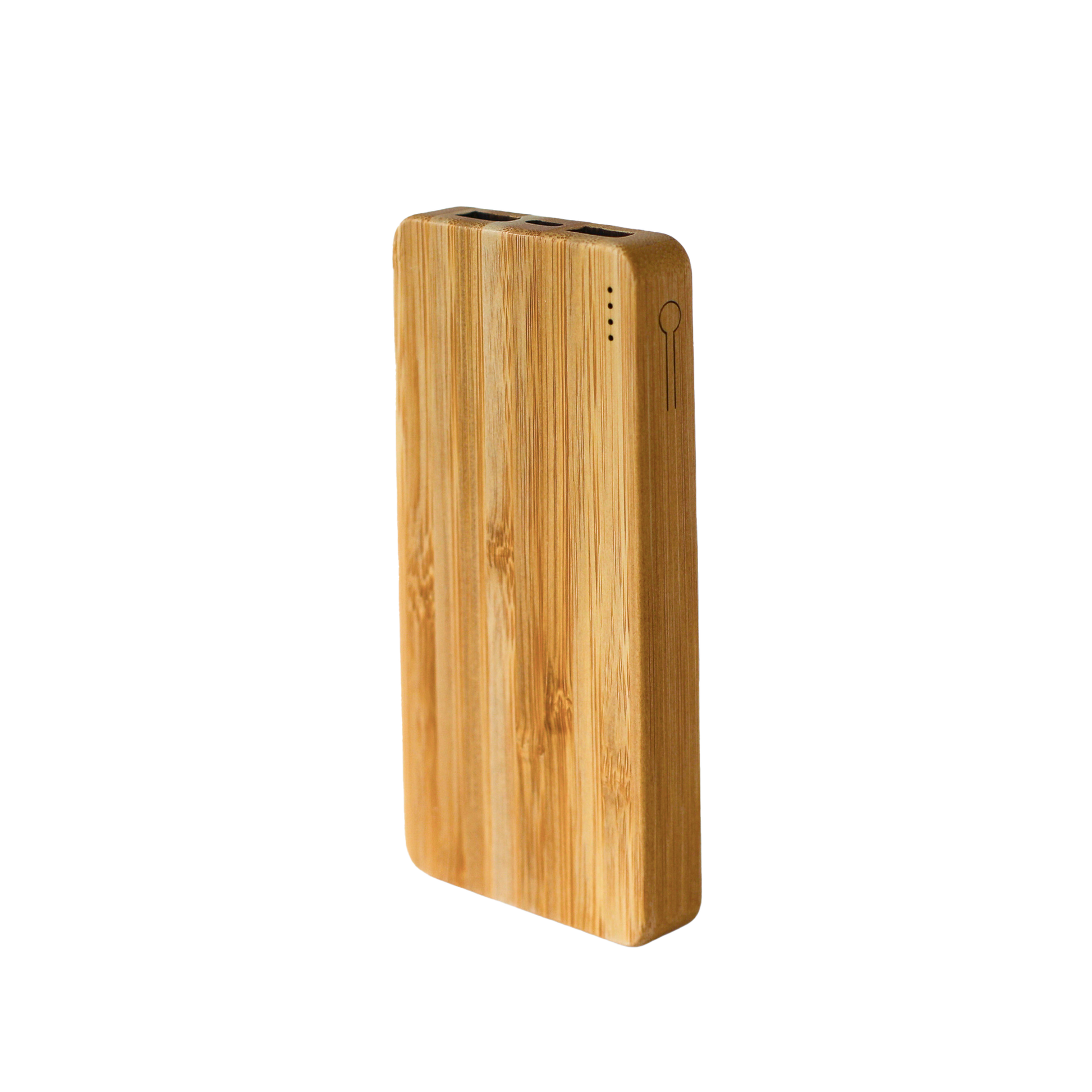 Compact Bamboo Power Bank - Portable Phone Charger-0