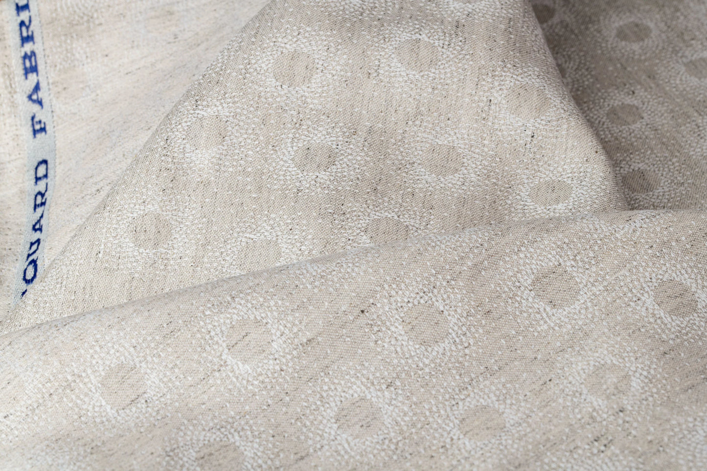 Pebble Jacquard Hemp Fabric | Natural | Organic | 145gsm | 147cm Wide-0
