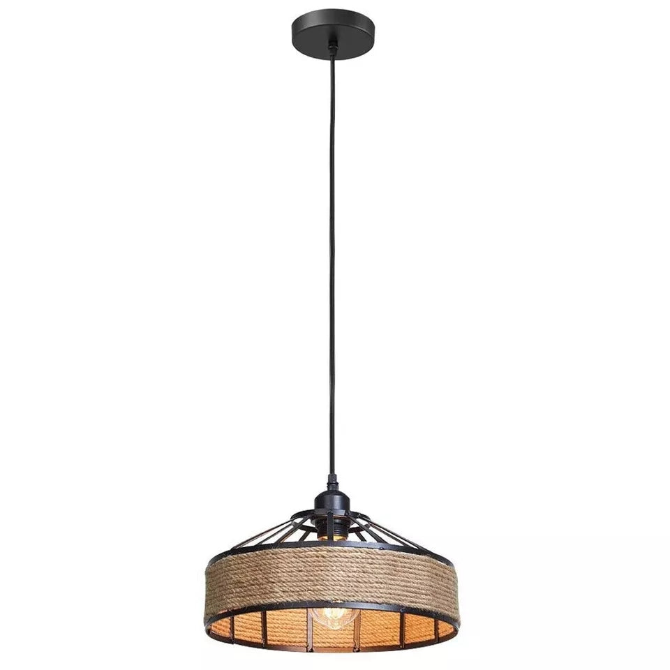 Hemp Rope Hanging Pendant light ~5573-4