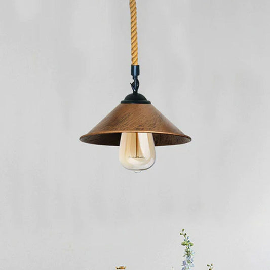 Hemp Rope Pendant Light - E27 Base~2022-0