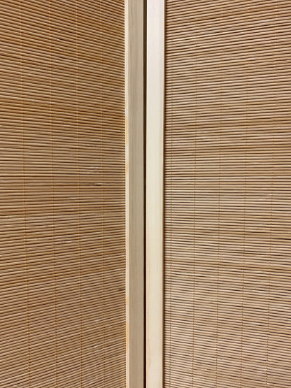 6" Light Bamboo 3 Panel Room Divider Screen-7