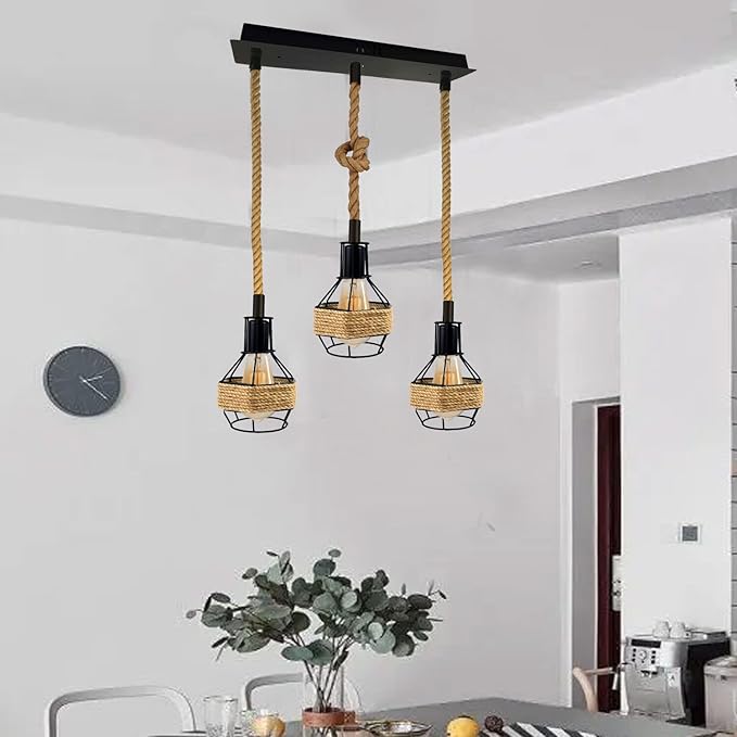 Hemp Design Kitchen Lights For Over Table~5582-2