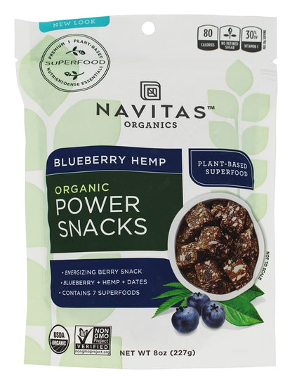 Navitas Naturals Blueberry Hemp Power Snack  (12x8 OZ)
