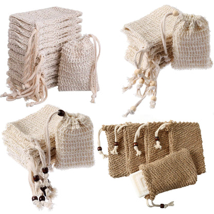 Handmade Soap Bag with Hemp and Ramie for Home Use