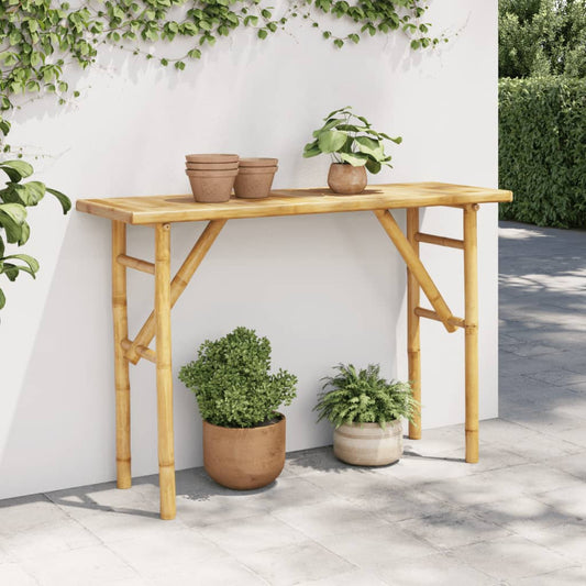 vidaXL Console Table 115x39x72" Bamboo-0
