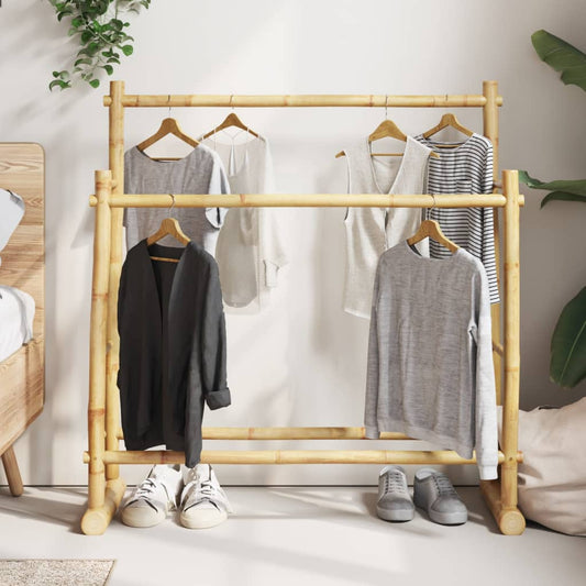 vidaXL Clothes Rack 39.4"x11.8"x39.4" Bamboo-0