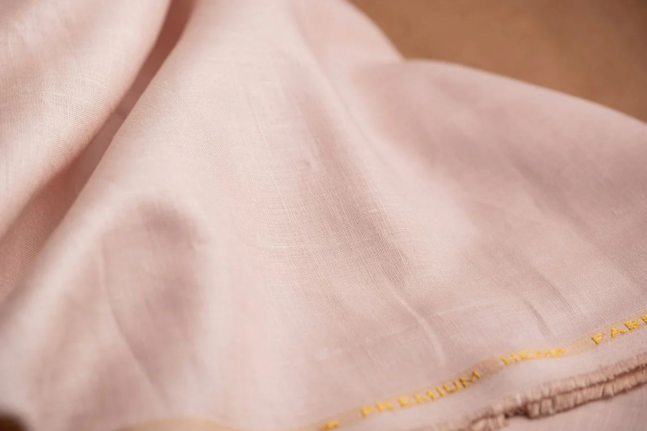 Organic Hemp Fabric - Milky White | 170gsm | 147cm |  Curtains, Home Furnishings & Clothing-3