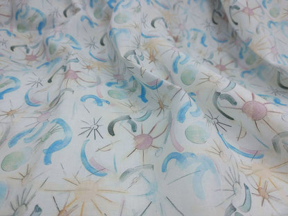 Celestial Print Hemp Fabric | Organic | 145gsm | 147cm Wide | GOTS Certified-3
