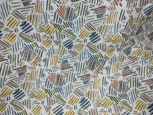 Abstract Print Hemp Fabric | Organic | 145gsm | 147cm Wide | GOTS Certified-0