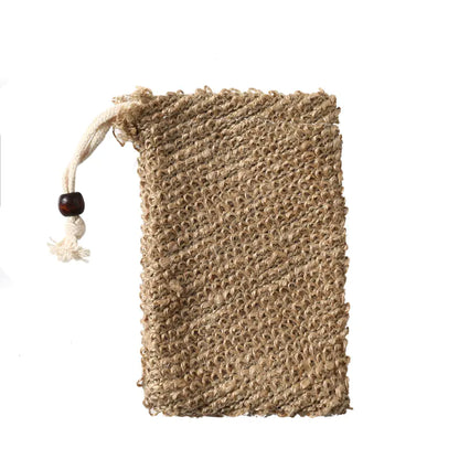 Hemp Soap Bag with Drawstring for Bubble Bath