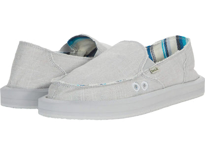 Sanuk Donna St Soft Top Hemp - Womens Loafers Grey - 7