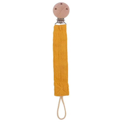 Beech Pacifier Clip for Soothing Baby - Cotton & Hemp