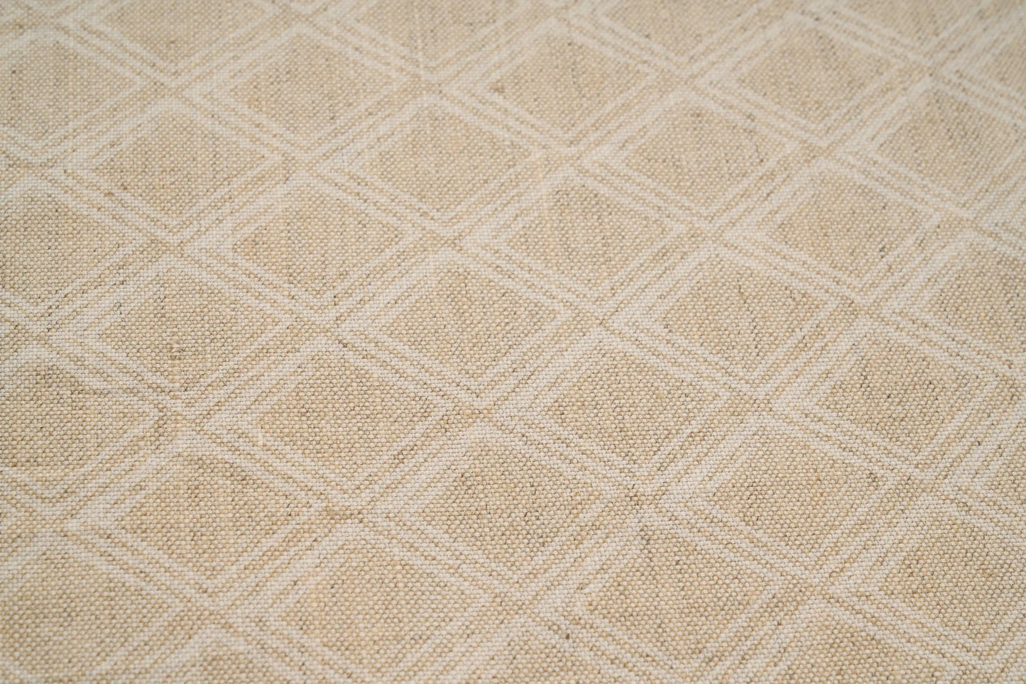Eco Friendly Hemp Fabric with Diamond Pattern for Curtains & Cushions - GOTS Certified, 240gsm, 147cm Wide - By the Metre-3