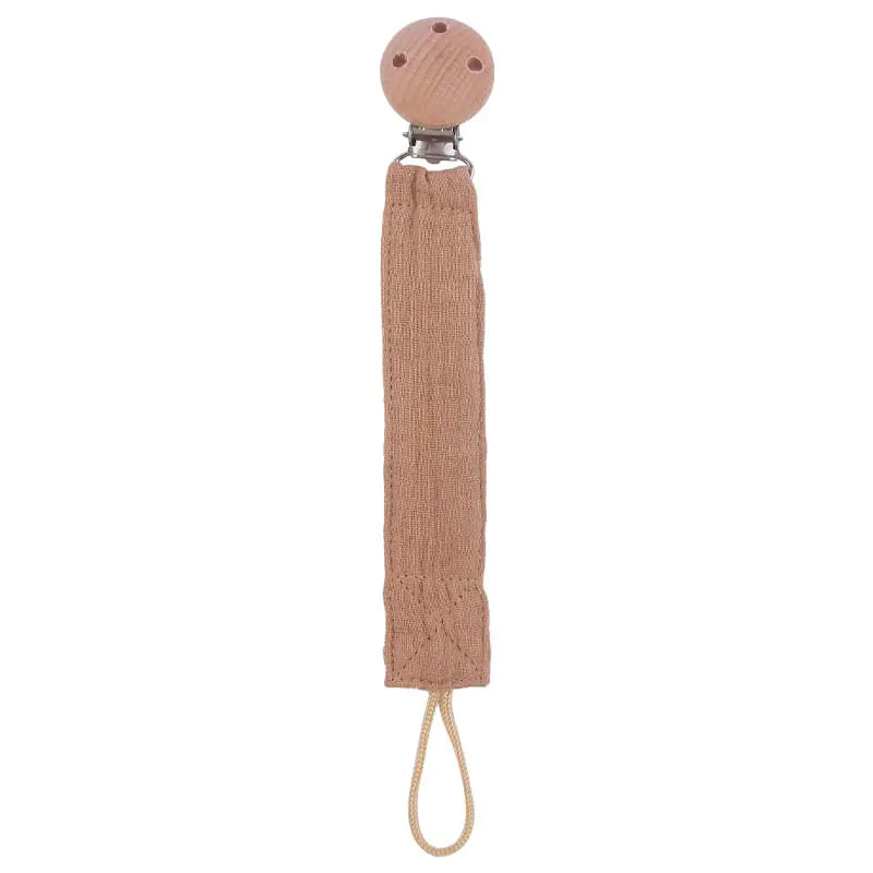 Beech Pacifier Clip for Soothing Baby - Cotton & Hemp