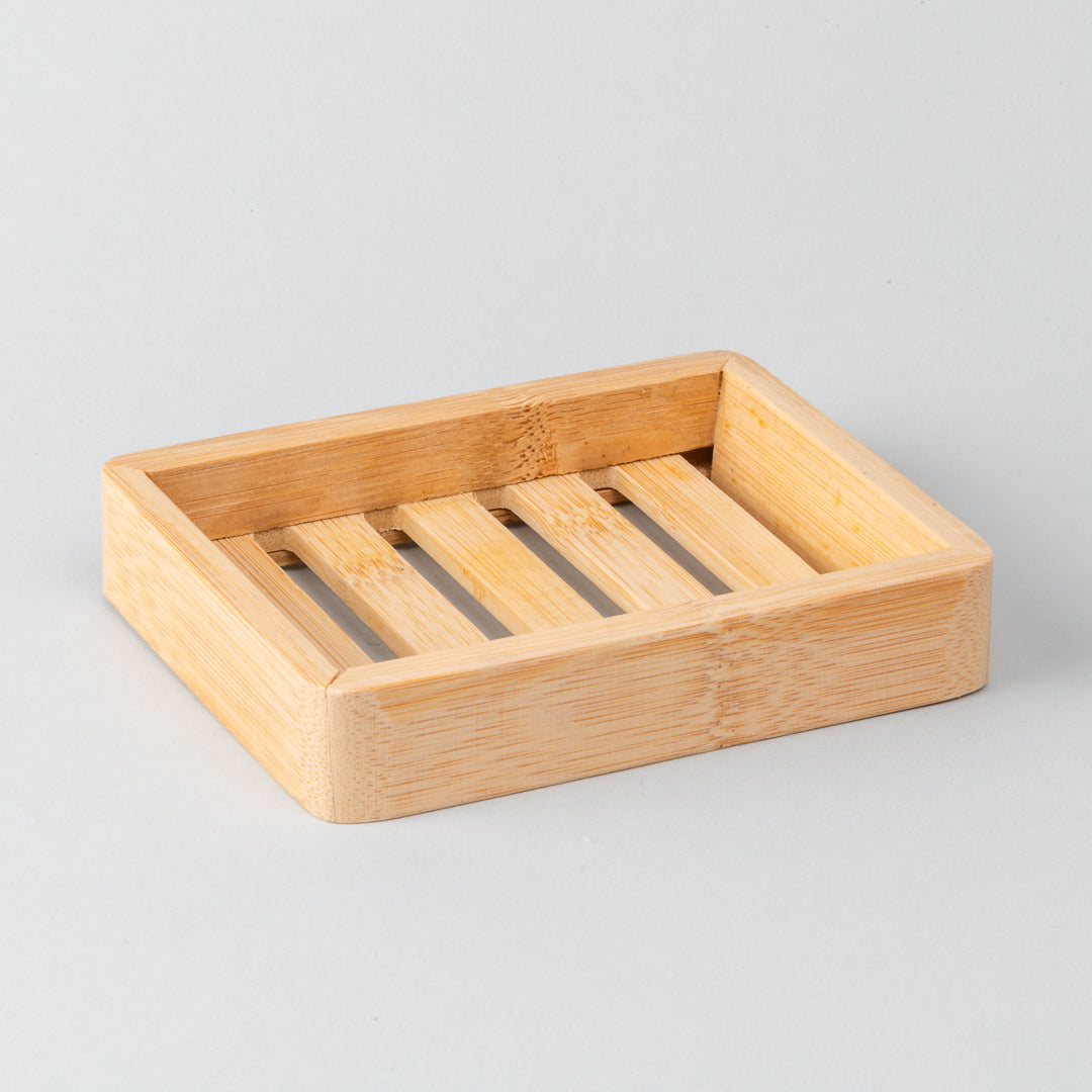 Slotted Wood Soap Dish-2