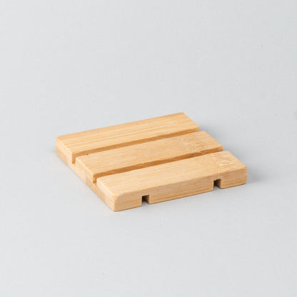 Square Wood Soap Dish-3
