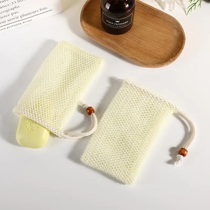 Handmade Soap Bag with Hemp and Ramie for Home Use