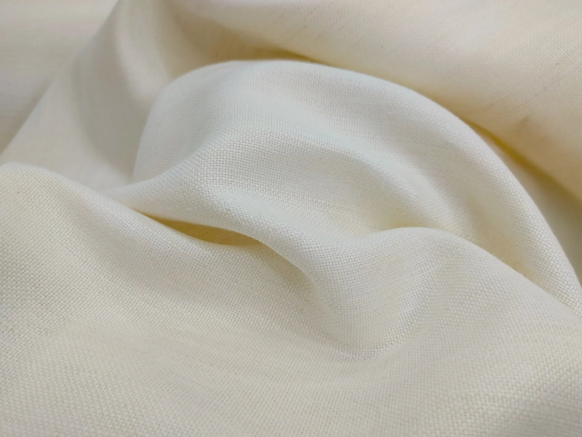 Organic Hemp Fabric - Off White | 240gsm | 147cm | GOTS Certified | Perfect for Curtains, Upholstery & Clothing-3