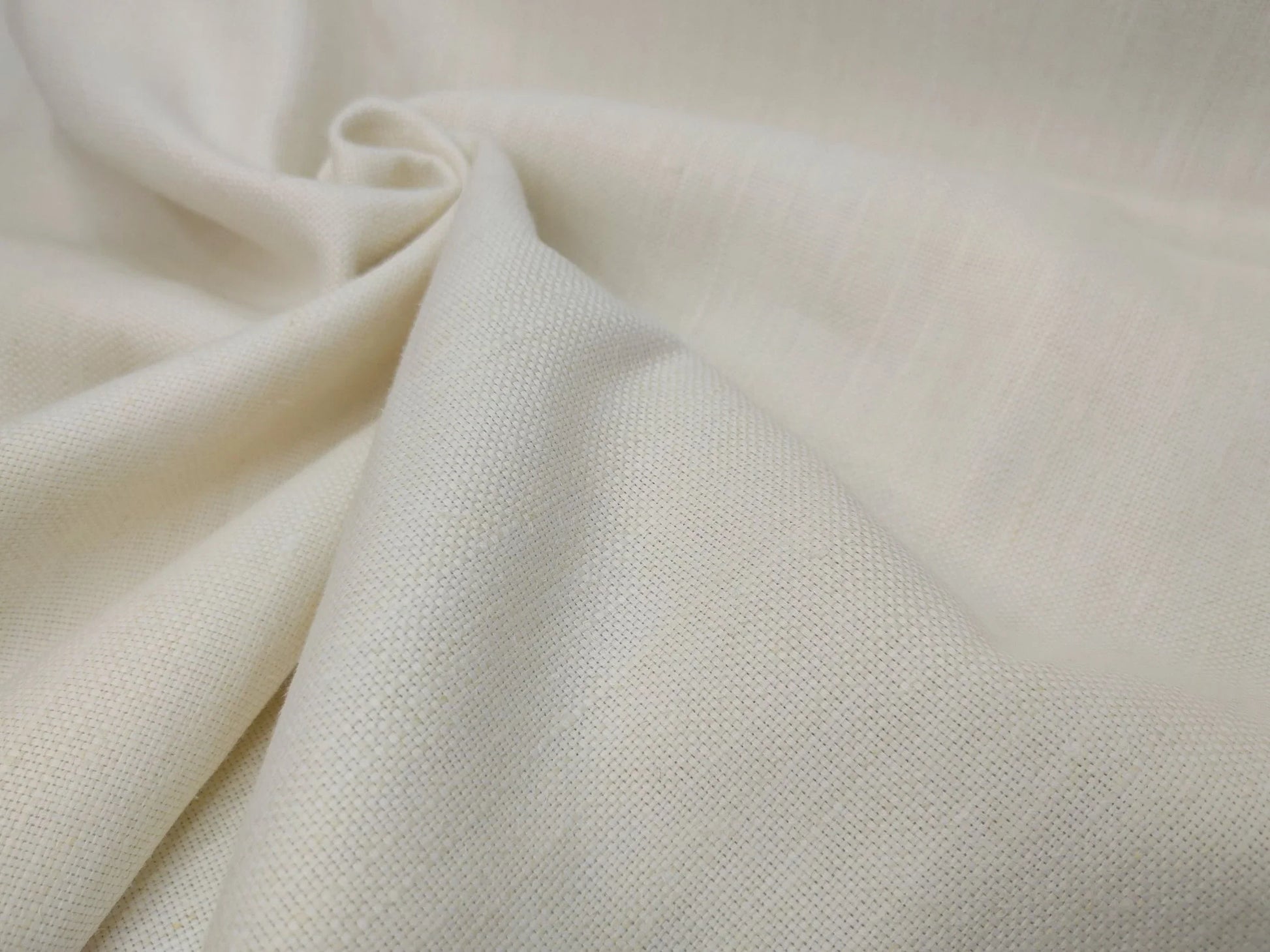 Organic Hemp Fabric - Off White | 240gsm | 147cm | GOTS Certified | Perfect for Curtains, Upholstery & Clothing-2